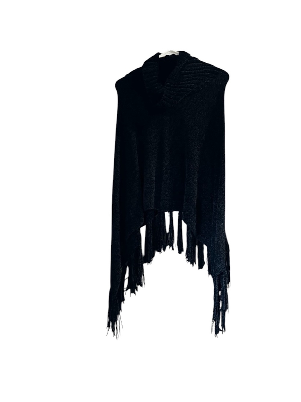 LOFT Black Chenille Cowl Neck Sweater